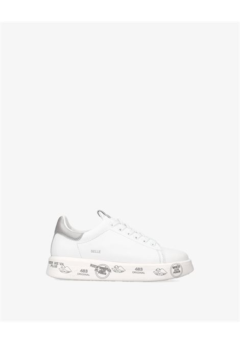 Premiata Belle 7447 leather sneakers white with silver heel PREMIATA |  | BELLE VAR7447